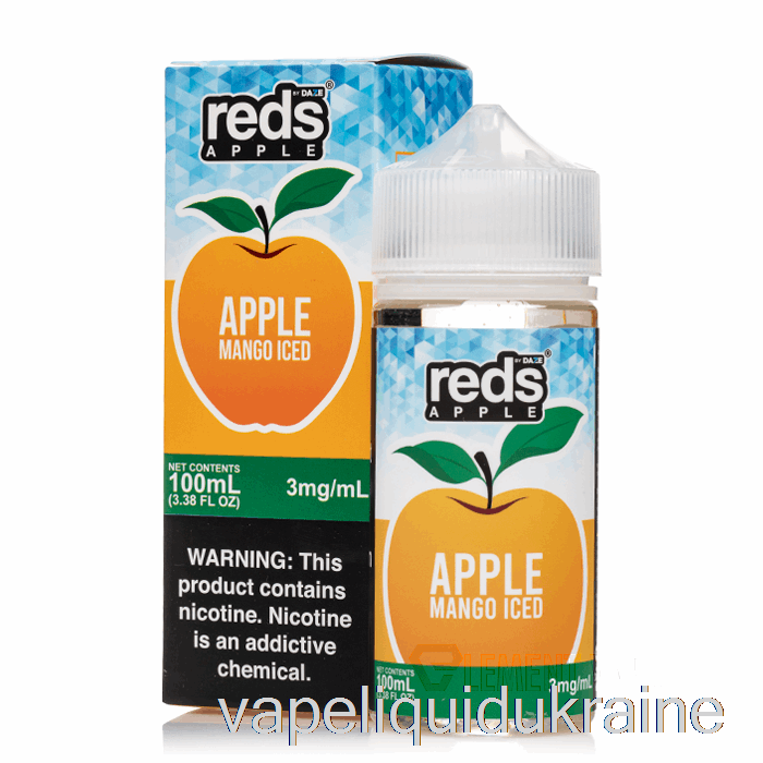 Vape Liquid Ukraine ICED MANGO - Red's Apple E-Juice - 7 Daze - 100mL 0mg